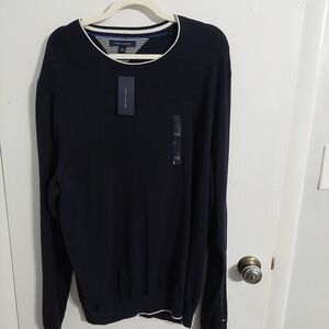 Tommy Hilfiger Men's Dark Blue Crewneck Sweater